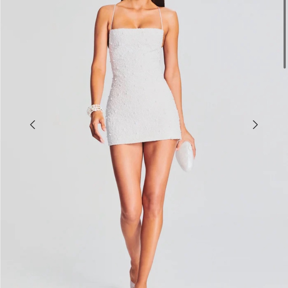 Retrofête Marin dress. Like new. White pearl. Size M. Sold out online.